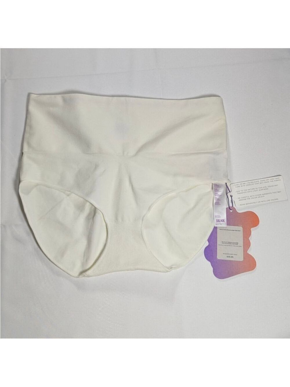 Yitty by Fabletics Seamless Shaping High Waist Brief Cream 3X 4X